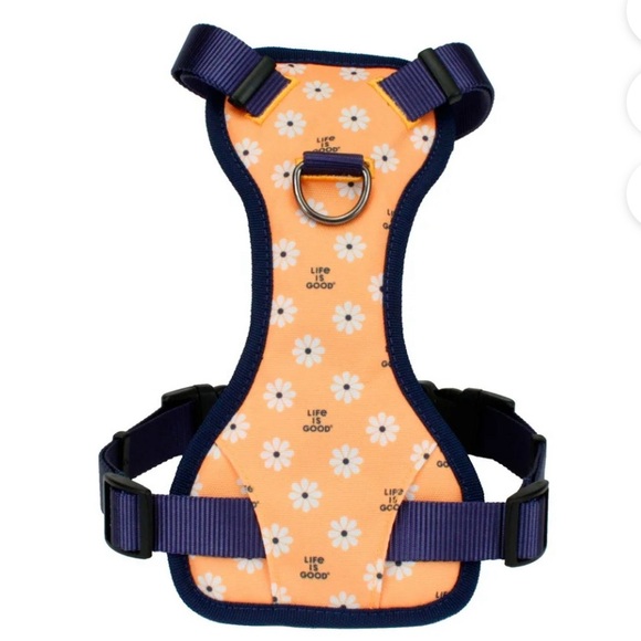 Life Is Good Other - Life Is Good Plastic,Metal&Canvas FloralStep-in Dog Harness,Yellow Daisy Flowers